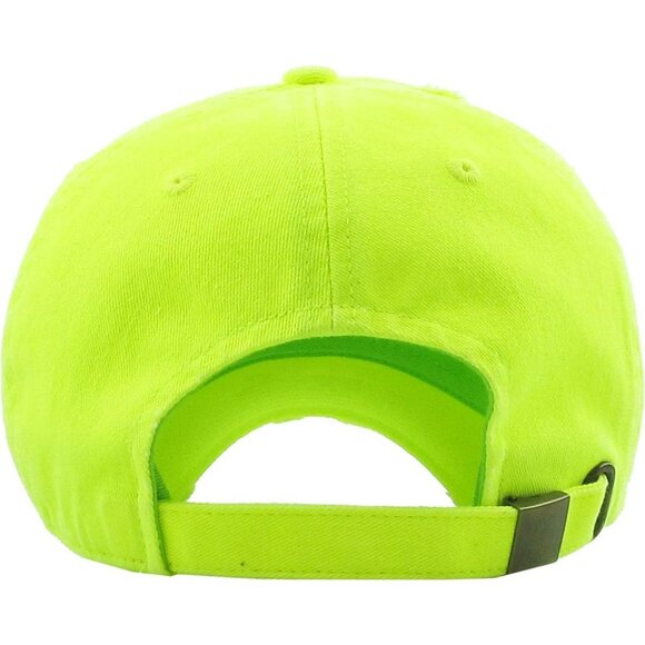Women's Light Green Adjustable Polo Trucker Distressed Cotton Hat Baseball Cap - Picture 3 of 7